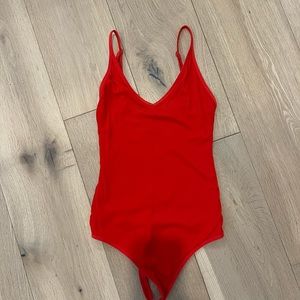 Red Talula Aritzia bodysuit